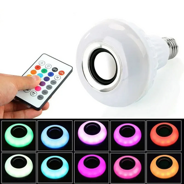 Led Smart Light Bulb With Built-in Speaker And Remote Control