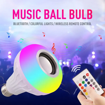 Led Smart Light Bulb With Built-in Speaker And Remote Control