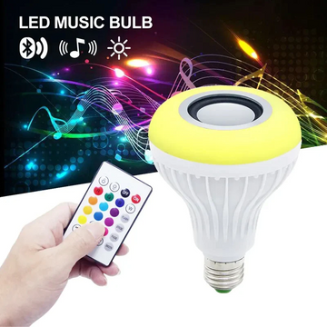 Led Smart Light Bulb With Built-in Speaker And Remote Control