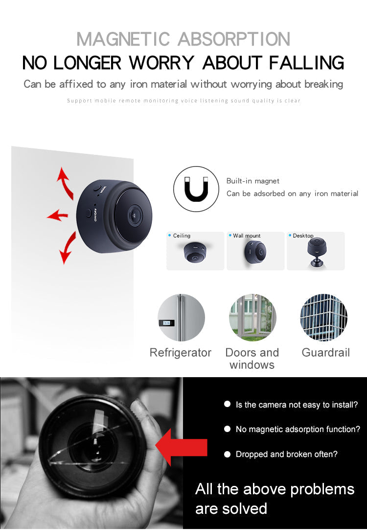 Mini Wifi Camera With A9 Surveillance Security