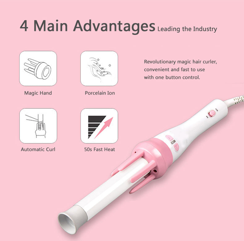 360° Rotating Hair Styling Roller Auto Wavy Iron