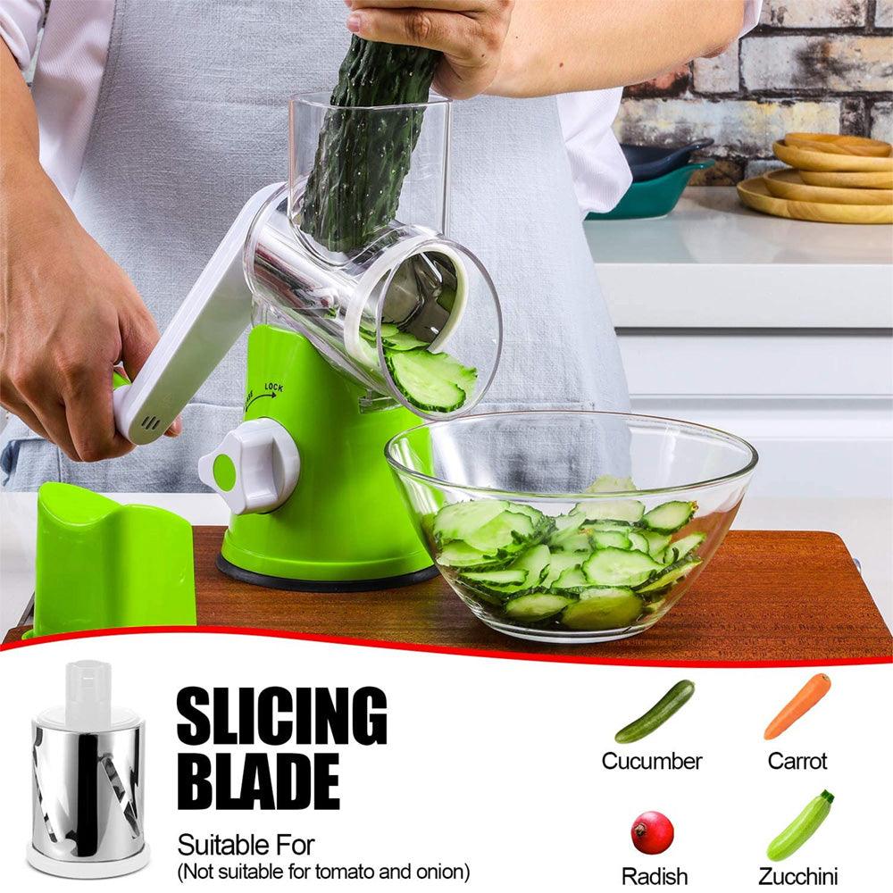 Manual Rotary Vegetable Cutter Slicer - CozyDudes 