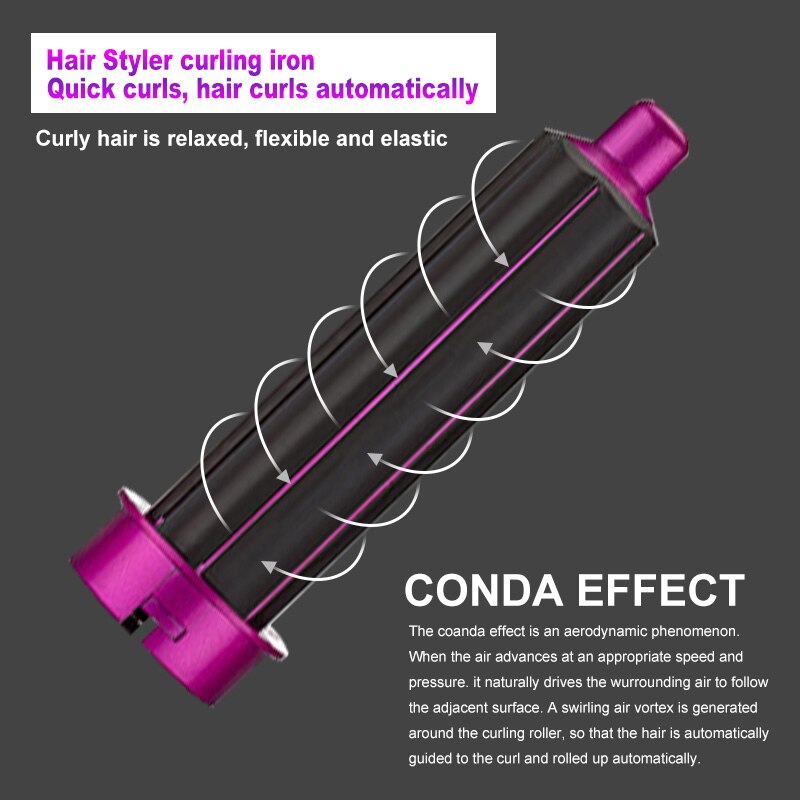 5 In 1 Hair Dryer Styler Air Wrap Brush Professional Electric Hot Air Brush Styling Tool